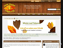 Tablet Screenshot of fairtradetobacco.com